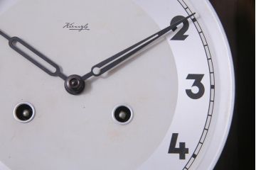 アンティーク雑貨　ドイツ　KIENZLE(キンツレ)　手巻き式　品のあるデザインが魅力的な柱時計(振り子時計、掛け時計)