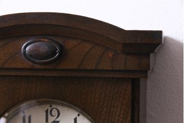 アンティーク雑貨　和製アンティーク　RUBY CLOCK　電池式　東京ルビー印の掛け時計(柱時計)