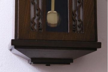 アンティーク雑貨　和製アンティーク　RUBY CLOCK　電池式　東京ルビー印の掛け時計(柱時計)
