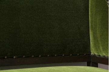 ラフジュ工房オリジナル　ナラ材　アンティークソファを再現した大正ロマン香る2人掛けソファ