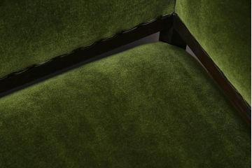ラフジュ工房オリジナル　ナラ材　アンティークソファを再現した大正ロマン香る2人掛けソファ