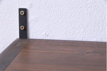 ラフジュ工房オリジナル　和の雰囲気漂う建具リメイクの壁掛け戸棚(ウォールシェルフ、収納棚)