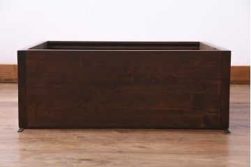 ラフジュ工房オリジナル　和の雰囲気漂う建具リメイクの壁掛け戸棚(ウォールシェルフ、収納棚)