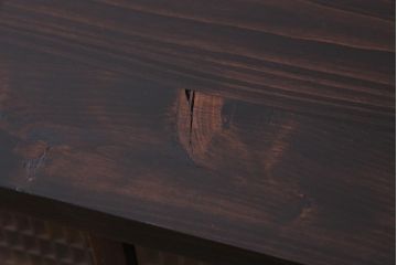 ラフジュ工房オリジナル　味わい深い建具をリメイクした壁掛け戸棚(ウォールシェルフ、収納棚)(2)