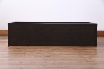 ラフジュ工房オリジナル　味わい深い建具をリメイクした壁掛け戸棚(ウォールシェルフ、収納棚)(2)