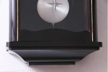 アンティーク雑貨　昭和初期　meiji(明治時計社)　手巻き　気品のあるゼンマイ式振り子時計(柱時計、壁掛け時計)