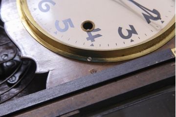 アンティーク雑貨　昭和初期　meiji(明治時計社)　手巻き　気品のあるゼンマイ式振り子時計(柱時計、壁掛け時計)