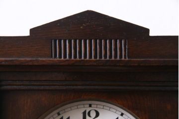 アンティーク雑貨　アンティーク　EIKOSHA(英工舎)　栓材　手巻き　ノスタルジックなゼンマイ式柱時計(振り子時計、壁掛け時計)