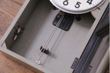 アンティーク雑貨　昭和レトロ　愛知時計電機(Aichi)　Superior　30DAY　手巻き　ゼンマイ式振り子時計(柱時計、掛け時計)