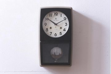 アンティーク雑貨　昭和レトロ　愛知時計電機(Aichi)　Superior　30DAY　手巻き　ゼンマイ式振り子時計(柱時計、掛け時計)