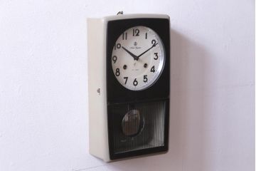 アンティーク雑貨　昭和レトロ　愛知時計電機(Aichi)　Superior　30DAY　手巻き　ゼンマイ式振り子時計(柱時計、掛け時計)