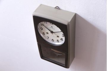 アンティーク雑貨　昭和レトロ　愛知時計電機(Aichi)　Superior　30DAY　手巻き　ゼンマイ式振り子時計(柱時計、掛け時計)