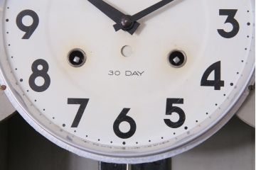 アンティーク雑貨　昭和レトロ　愛知時計電機(Aichi)　Superior　30DAY　手巻き　ゼンマイ式振り子時計(柱時計、掛け時計)