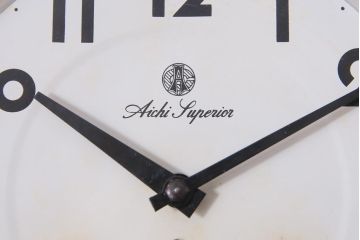 アンティーク雑貨　昭和レトロ　愛知時計電機(Aichi)　Superior　30DAY　手巻き　ゼンマイ式振り子時計(柱時計、掛け時計)