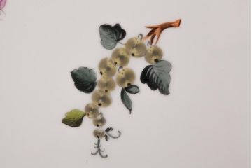 アンティーク雑貨　中古　ハンガリー　HEREND(ヘレンド)　FRC　サンドイッチトレイ(ケーキトレイ)