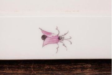 アンティーク雑貨　中古　ハンガリー　HEREND(ヘレンド)　FRC　サンドイッチトレイ(ケーキトレイ)