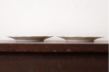 中古　ハンガリー　HEREND(ヘレンド)　フルーツコンポジション　15cmプレート2枚セット(ケーキ皿、パン皿)