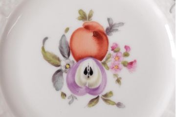 中古　ハンガリー　HEREND(ヘレンド)　フルーツコンポジション　15cmプレート2枚セット(ケーキ皿、パン皿)