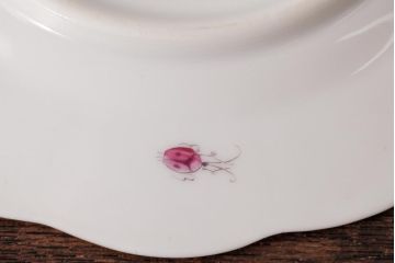 中古　ハンガリー　HEREND(ヘレンド)　フルーツコンポジション　15cmプレート2枚セット(ケーキ皿、パン皿)