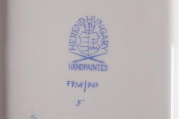 中古　ハンガリー　HEREND(ヘレンド)　RO　ロスチャイルドバード　ナッツディッシュ(長方型ボウル)