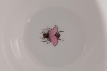 中古美品　HEREND HVNGARY(ヘレンド)　ロスチャイルドバード　モカカップ&ソーサー(洋食器)(定価約2万6千円)