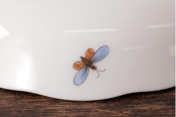 中古美品　HEREND HVNGARY(ヘレンド)　ロスチャイルドバード　モカカップ&ソーサー(洋食器)(定価約2万6千円)