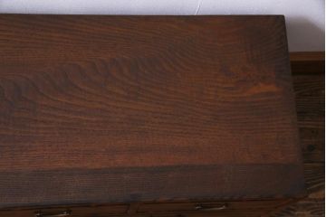 アンティーク家具　大正昭和初期　黒柿貼り　シックな和の雰囲気が格好良い引き出し(ローチェスト、小引き出し)