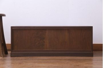 アンティーク家具　大正昭和初期　黒柿貼り　シックな和の雰囲気が格好良い引き出し(ローチェスト、小引き出し)