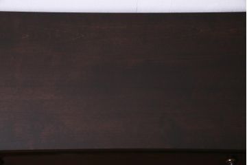 中古　北海道民芸家具　リメイク　シックな雰囲気漂うローチェスト(引き出し、テレビボード)(1)