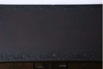 ヴィンテージ家具　ビンテージ　伝統工芸　軽井沢彫り　和モダンな雰囲気漂う本箱(収納棚)