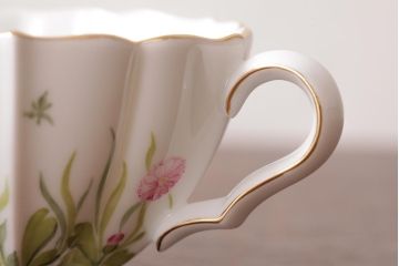 中古美品　HEREND HVNGARY(ヘレンド)　DAISY(デイジー)　カップ&ソーサー(洋食器)(定価約6万千円)