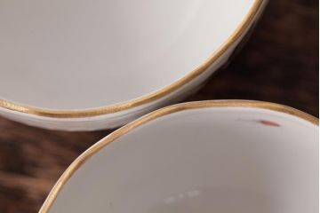 中古美品　HEREND HVNGARY(ヘレンド)　フルーツコンポジション　カップ&ソーサー2客セット(洋食器)(定価約9万7千円)