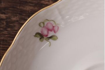 中古美品　HEREND HVNGARY(ヘレンド)　フルーツコンポジション　カップ&ソーサー2客セット(洋食器)(定価約9万7千円)