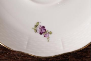 中古美品　HEREND HVNGARY(ヘレンド)　フルーツコンポジション　カップ&ソーサー2客セット(洋食器)(定価約9万7千円)