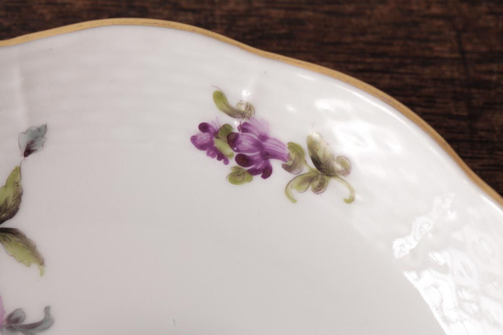 中古美品　HEREND HVNGARY(ヘレンド)　フルーツコンポジション　カップ&ソーサー2客セット(洋食器)(定価約9万7千円)