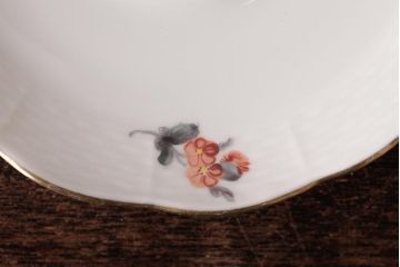 中古美品　HEREND HVNGARY(ヘレンド)　フルーツコンポジション　カップ&ソーサー2客セット(洋食器)(定価約9万7千円)