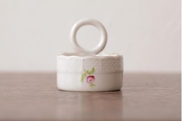 中古　ハンガリー　HEREND(ヘレンド)　PBG　ブルーガーランド ミルフルール　小皿セット(ツインセラー、ジュエリートレイ)