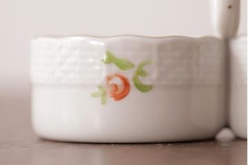 中古　ハンガリー　HEREND(ヘレンド)　PBG　ブルーガーランド ミルフルール　小皿セット(ツインセラー、ジュエリートレイ)