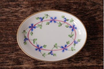 中古　ハンガリー　HEREND(ヘレンド)　PBG　ブルーガーランド ミルフルール　小皿セット(ツインセラー、ジュエリートレイ)