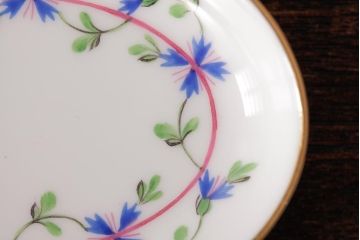 中古　ハンガリー　HEREND(ヘレンド)　PBG　ブルーガーランド ミルフルール　小皿セット(ツインセラー、ジュエリートレイ)