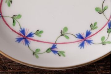 中古　ハンガリー　HEREND(ヘレンド)　PBG　ブルーガーランド ミルフルール　小皿セット(ツインセラー、ジュエリートレイ)