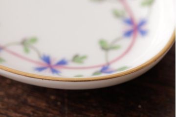 中古　ハンガリー　HEREND(ヘレンド)　PBG　ブルーガーランド ミルフルール　小皿セット(ツインセラー、ジュエリートレイ)