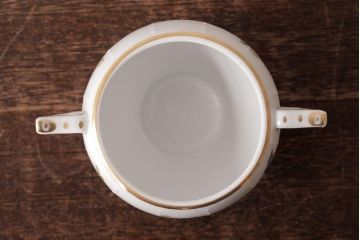 アンティーク雑貨　中古　ハンガリー　HEREND(ヘレンド)　フルーツコンポジション　ティーセット(シュガーポット、クリーマー)