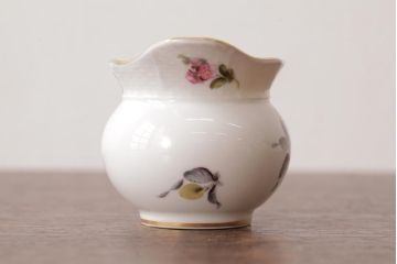 アンティーク雑貨　中古　ハンガリー　HEREND(ヘレンド)　フルーツコンポジション　ティーセット(シュガーポット、クリーマー)