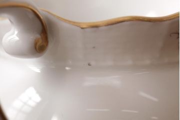 アンティーク雑貨　中古　ハンガリー　HEREND(ヘレンド)　フルーツコンポジション　ティーセット(シュガーポット、クリーマー)