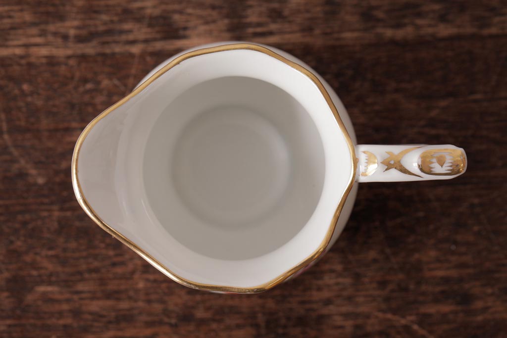 アンティーク雑貨　中古　ハンガリー　HEREND(ヘレンド)　フルーツコンポジション　ティーセット(シュガーポット、クリーマー)