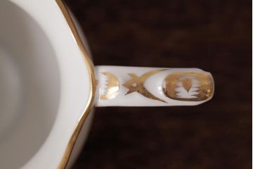 アンティーク雑貨　中古　ハンガリー　HEREND(ヘレンド)　フルーツコンポジション　ティーセット(シュガーポット、クリーマー)