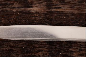 アンティーク雑貨　イギリスアンティーク　Victorian(ヴィクトリアン)　Sheffield(シェフィールド)　白蝶貝　スターリングシルバー(銀製)　ペーパーナイフ(レターオープナー)