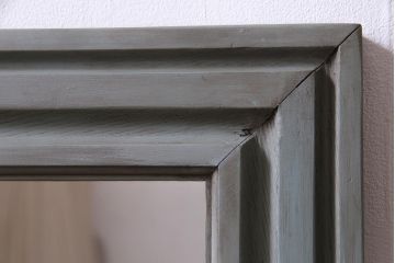 アンティーク雑貨　ラフジュ工房オリジナル　ペイント　くすんだ色味が落ち着いた印象与えるウォールミラー(鏡)(3)