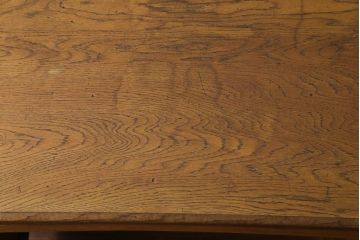 アンティーク家具　昭和中期　使いこまれた風合いが味のある平机(作業台、カウンター)(1)